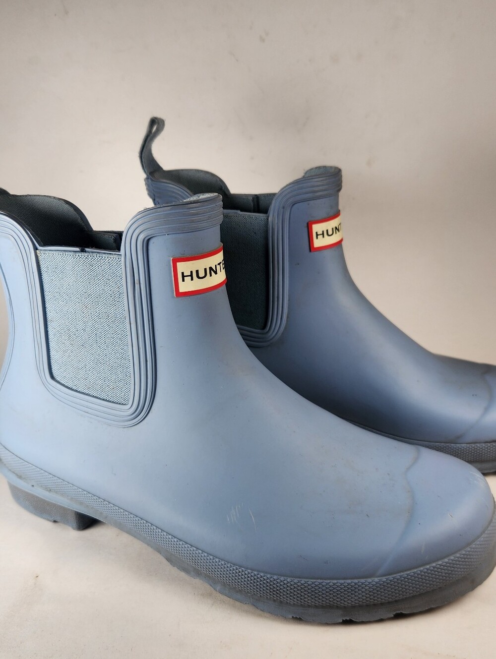 HUNTER Womens Original Chelsea Boot Size 9.5 EU 40 Blue Rain Snow Waterproof